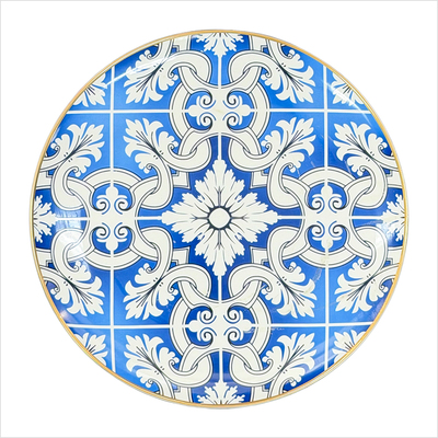 Teller flach 27 cm _Blue Ornament__top